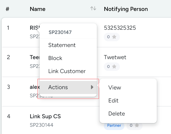 Supplier Actions In Bridge LCS Software